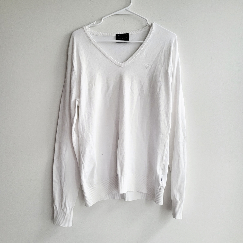 Peak Performance White Golf Knit Jumper Sweater Ladies Size XL